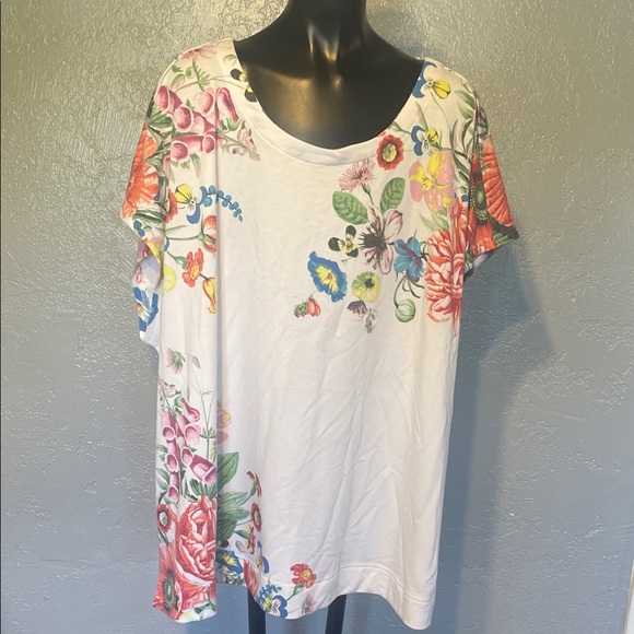 Jane and Delancey Tops - Jane and Delancey Multicolor Floral Short Sleeve Top